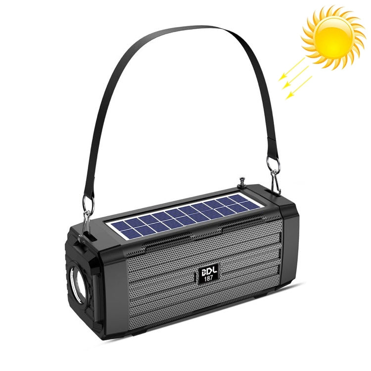 BDL-187 LED Light Solar Wireless Bluetooth Speaker Portatile da Campeggio all'Aperto Radio FM BDL-187 LED Light Solar Wireless Bluetooth Speaker Portatile da Campeggio all'Aperto Radio FM